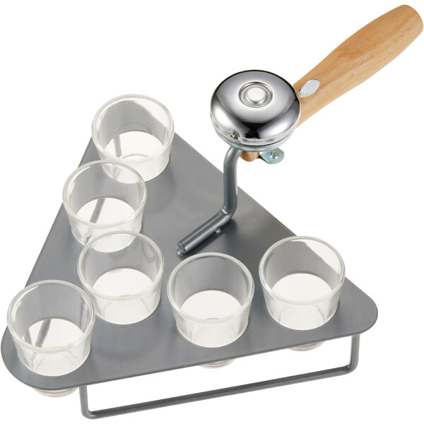 Mura Murske med 6 stk. glas og ringeklokke (Billede 2 af 3)