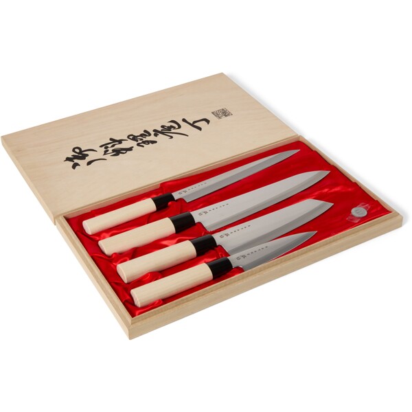 Satake Houcho Knivsæt i Balsabox 4 knive (Billede 2 af 4)