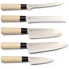 Satake Houcho Knivsæt i Balsabox 5 knive