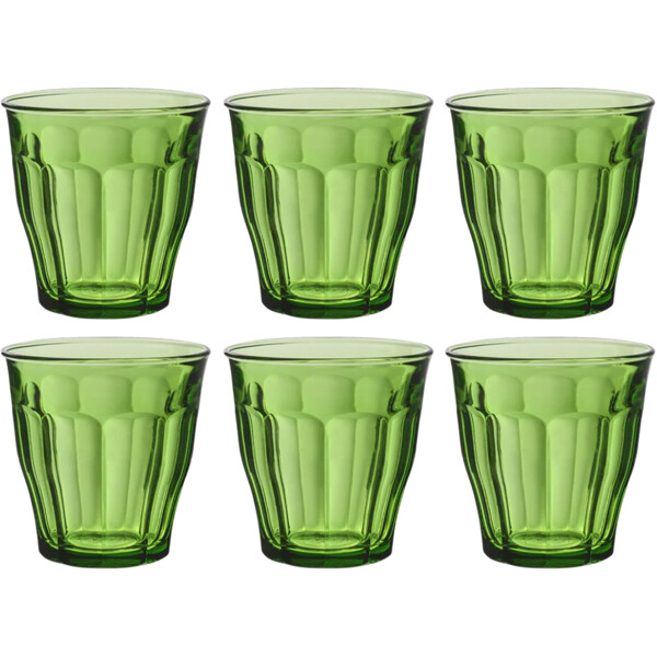 Duralex Drikkeglas Picardie Grøn 6-pak