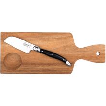Ostkniv Santoku Laguiole med skærebræt