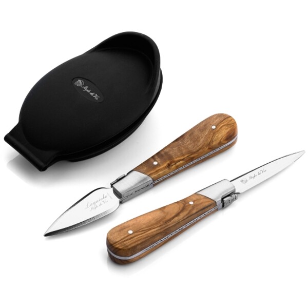 Østers-/muslingeknive Laguiole med silikoneholder (Billede 2 af 8)