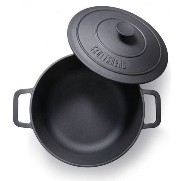 Skottsberg Gryde Støbejern med låg (Billede 3 af 8)