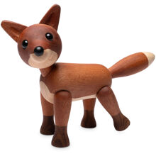 Foxy Ræv Trædekoration Mahogni