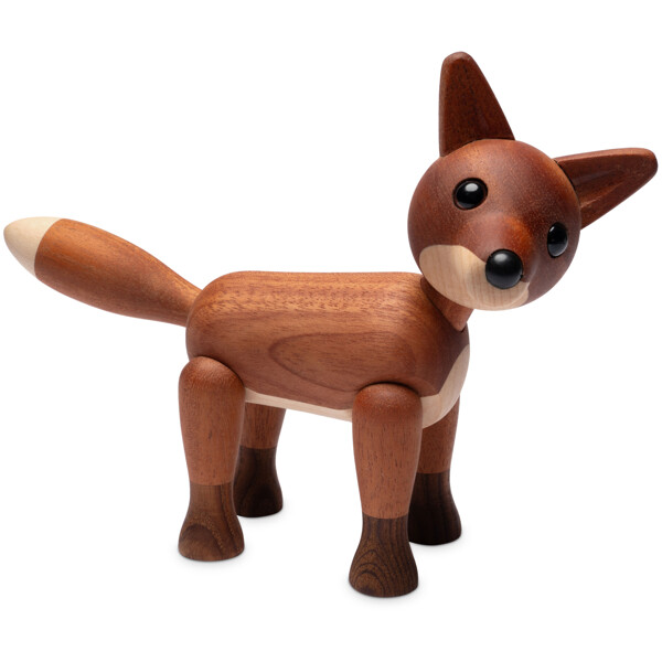 Foxy Ræv Trædekoration Mahogni (Billede 2 af 5)