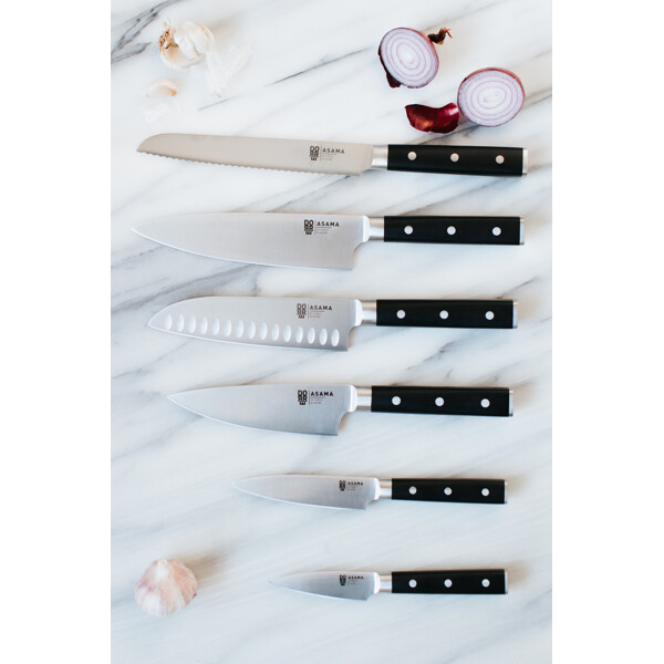 Asama Santoku kokkekniv (Billede 4 af 4)