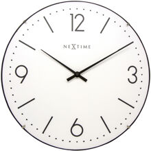 Hvid - Basic Dome Vægur 35 cm