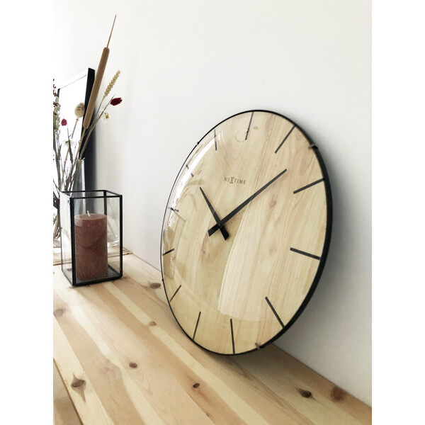 Edge Wood Dome Vægur 35 cm (Billede 5 af 6)