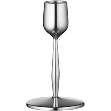 Lysestage Dorotea 12 cm Blank stål