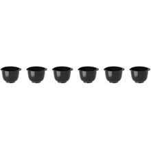 6 st/pakke - Sort - Margrethe Minisål 25 ml 6-pak