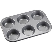 Karabo Muffinsform kulstål 6 kopforme