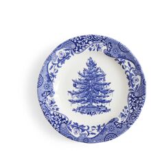 20 cm - Blue Italian Christmas Tree Tallerken