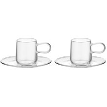 Viva Espressokop med underkop 8cl 2-pak