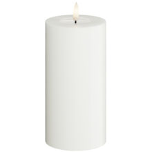 Hvid - LED Bloklys 7,5x15 cm