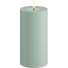 Sage Green - LED Bloklys Udendørs 7,5x15 cm