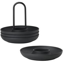 Singles Æggebæger med holder 4-pak Sort