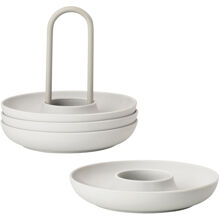 Singles Æggebæger med holder 4-pak Warm Grey