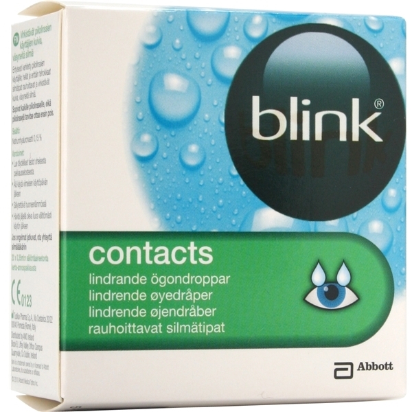 Blink Contacts Eye Drops 1x20 pc (Billede 2 af 2)