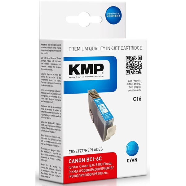 KMP C16 - Canon BCI-6C Cyan