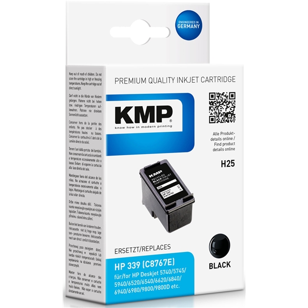 KMP H25 - HP 339 Black