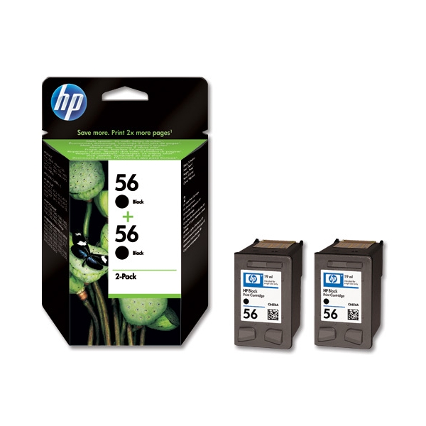 HP 56 Black 2-Pack