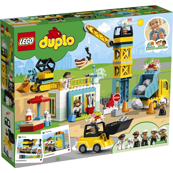10933 LEGO Duplo Town Byggeplads med tårnkran (Billede 2 af 6)