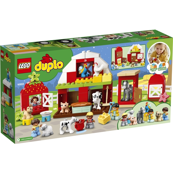 10952 LEGO Duplo Lade, traktor og bondegårdsdyr (Billede 2 af 3)