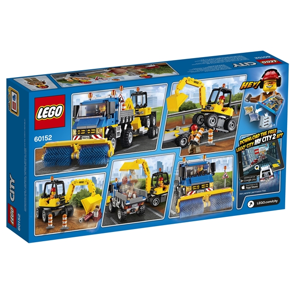 60152 LEGO City Fejemaskine og Gravemaskine (Billede 2 af 10)