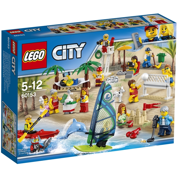 60153 LEGO City Figursæt - Sjov ved Stranden (Billede 1 af 10)