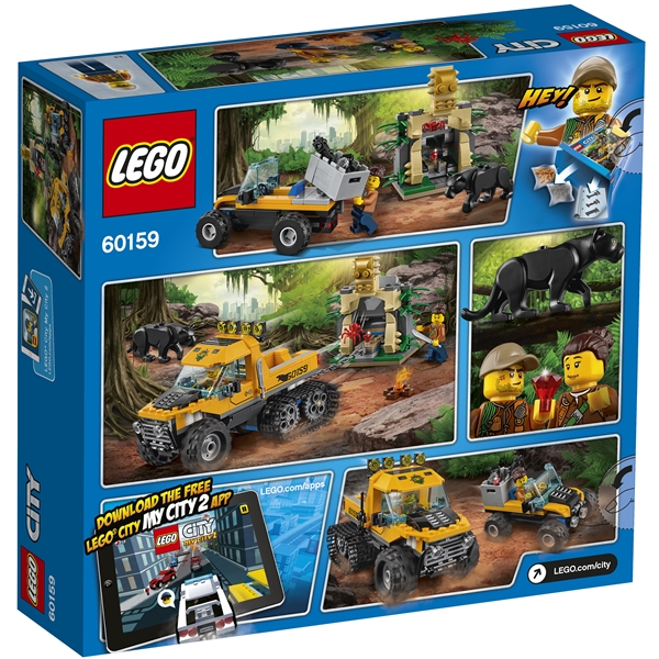 60159 LEGO City Junglemission Hjul Bæltekøretøj (Billede 2 af 9)