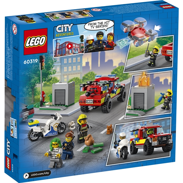 60319 LEGO City Fire Brandslukning og Politijagt (Billede 2 af 5)