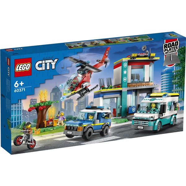 60371 LEGO City Udrykningsfartøjernes Base (Billede 1 af 6)