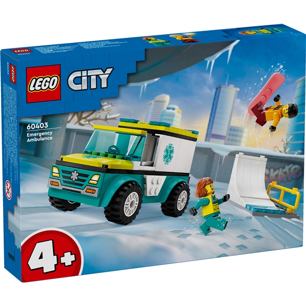 60403 LEGO City Ambulance & Snowboarder (Billede 1 af 6)