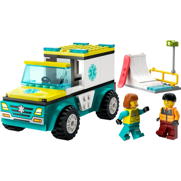 60403 LEGO City Ambulance & Snowboarder (Billede 3 af 6)