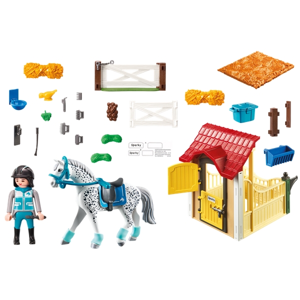 6935 Playmobil Hestestald med Appaloosa (Billede 2 af 3)