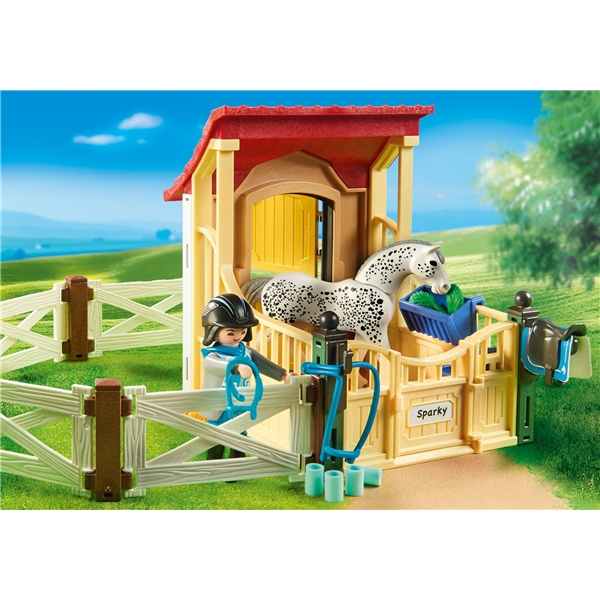 6935 Playmobil Hestestald med Appaloosa (Billede 3 af 3)