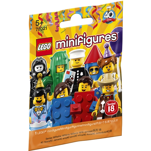 71021 LEGO Minifigures Serie 18: Fest (Billede 1 af 2)
