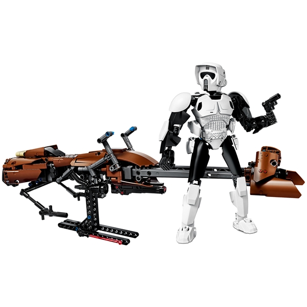 75532 LEGO Star Wars Scout Trooper Speederbike (Billede 5 af 7)