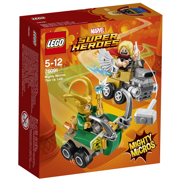 76091 LEGO Heroes Mighty Micros Thor vs Loki (Billede 1 af 3)