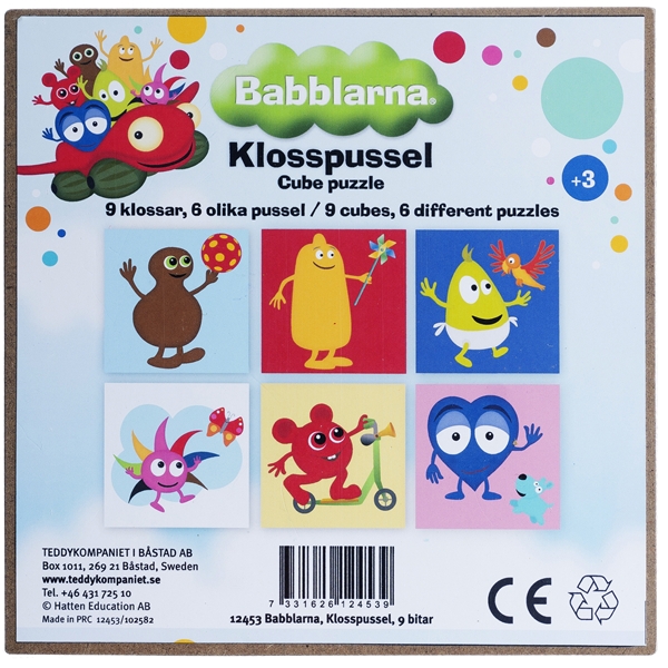 Babblarna Klodspuslespil 9 Klodser (Billede 3 af 3)