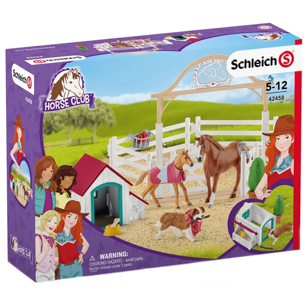 Schleich 42458 Hannah's Gæstehest med Hund (Billede 2 af 2)