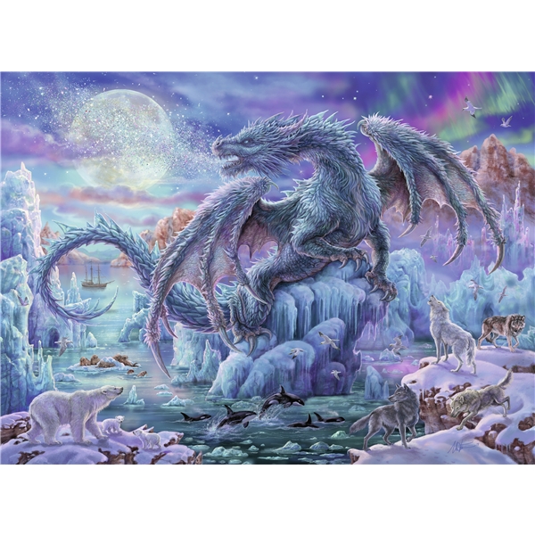 Puslespil 500 Brikker Mysterious Dragons (Billede 2 af 2)