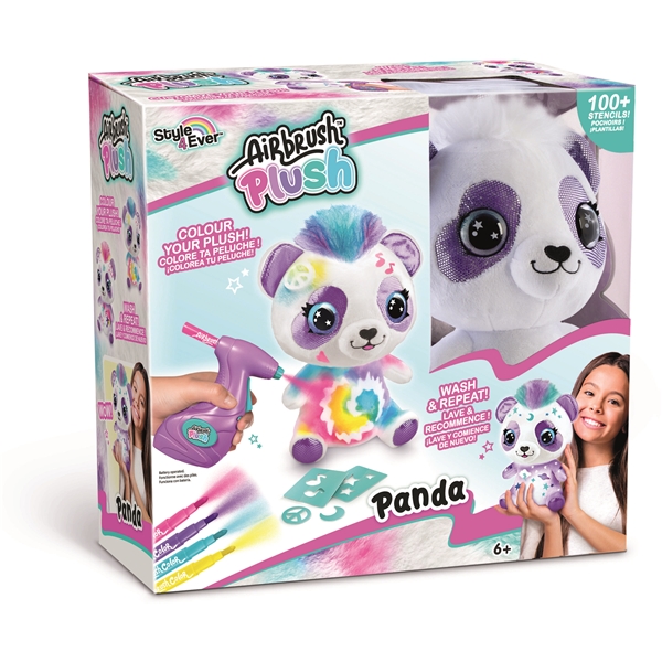 Airbrush Plush Panda (Billede 1 af 7)
