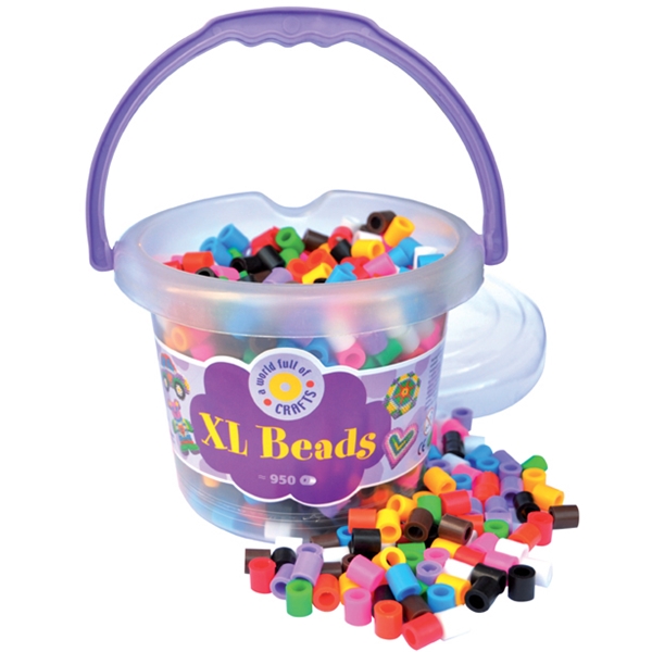 XL Beads - Perler i Spand 950 stk Basisfarver