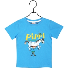 Pippi Langstrømpe T-shirt Blå