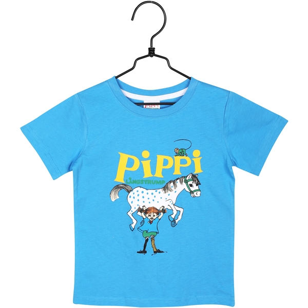 Pippi Langstrømpe T-shirt Blå