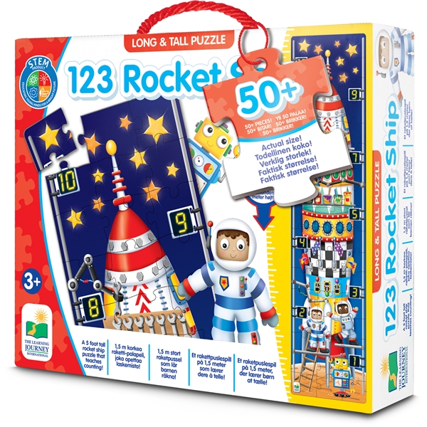 Long & Tall Puzzles 123 Rocket Ship (Billede 1 af 2)