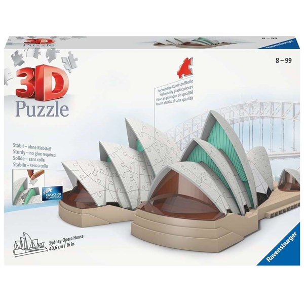 Puslespil 3D 216 Brikker Sydney Opera (Billede 1 af 3)