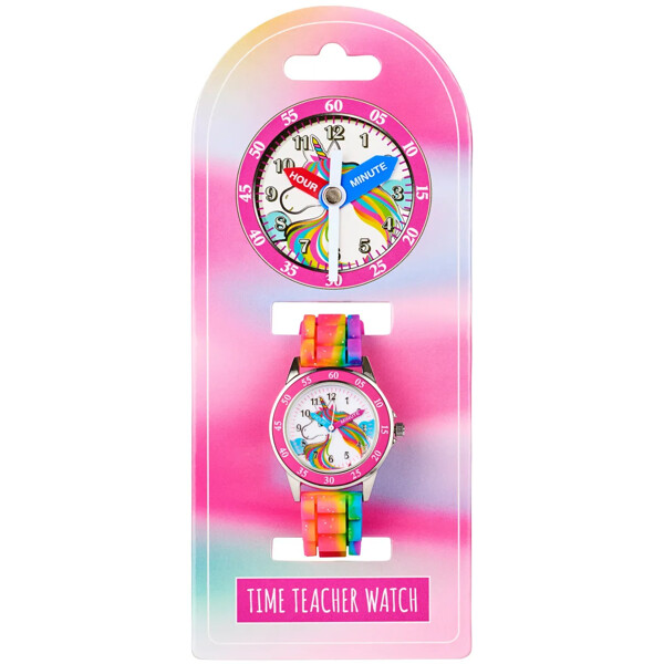 Accutime Time Teacher Watch Rainbow Unicorn (Billede 3 af 3)