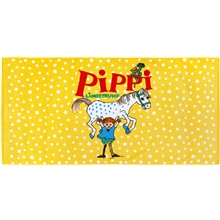 Pippi Langstrømpe Stærkest Badehåndklæde Gul